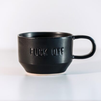 Fuck this handmade mug black