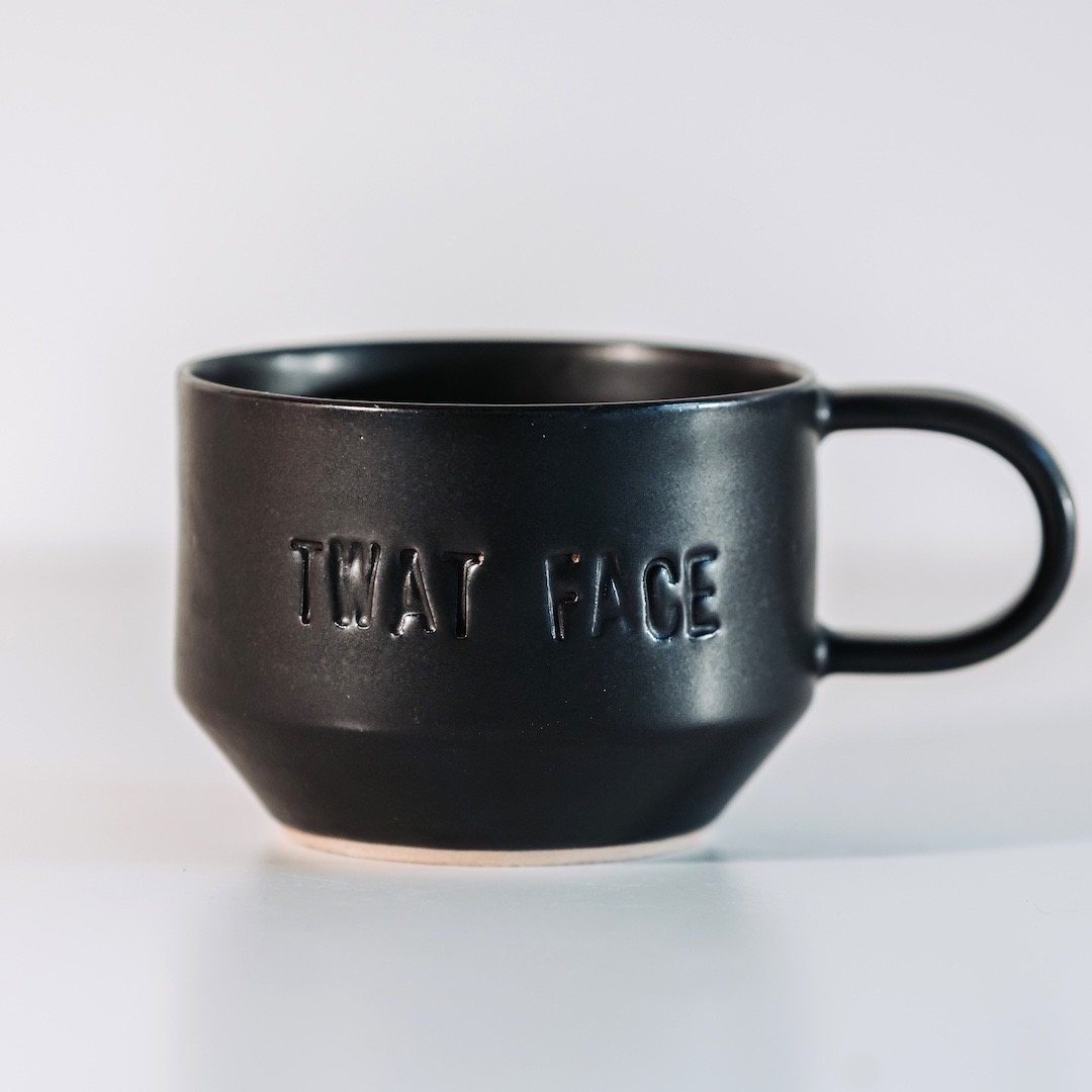 rude gift twat face mug