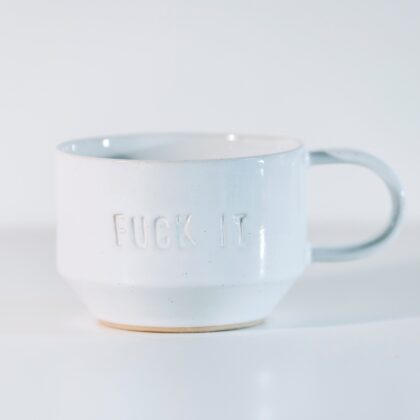 rude handmade mug