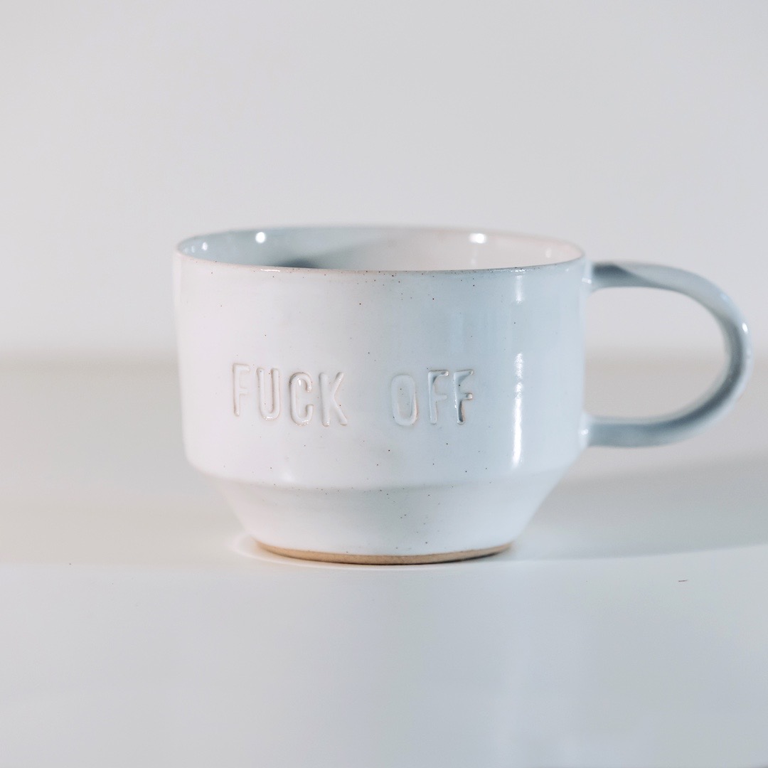 fuck off mug