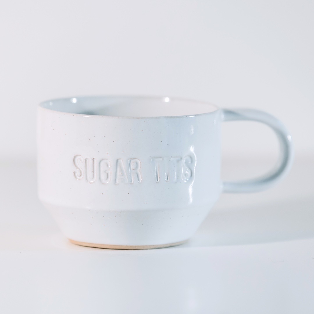 sugar tits handled mug